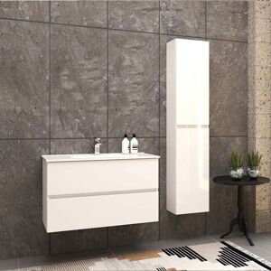 Arcdesign Selection Mobile per bagno sospeso bianco lucido 90 cm con colonna