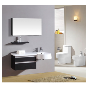 Arredo Casa Facile Mobile Bagno Pensile Nero Da 100 Cm Completo