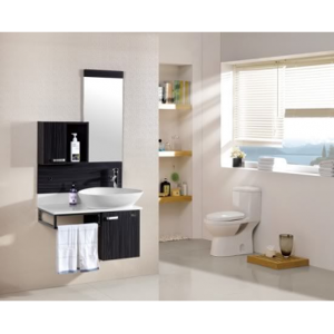 Arredo Casa Facile Mobile Bagno Pensile Nero Da 80 Cm Completo