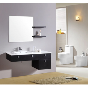 Arredo Casa Facile Mobile Bagno Pensile Nero Da 120 Cm Completo