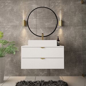 garneroarredamenti Mobile bagno sospeso 80x140cm bianco Hakone 4