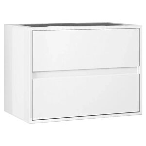 Tecnomat BASE PORTALAVABO LAURA IN LEGNO BIANCO 2 CASSETTI SOFT CLOSE 74x55x46 cm (LxHxP)