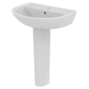 LAVABO A COLONNA/SOSPESO IDEAL STANDARD  SERIE EUROVIT TIRSO IN CERAMICA BCA 65x50 cm (LXP)