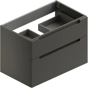 Tecnomat BASE PORTALAVABO DEEP 2 GRIGIO OMBRA OPACO 2 CASSETTI SOFT CLOSE 84x58x50,5 cm (LxHxP)