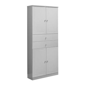 Tecnomat COLONNA SELENE IN LEGNO LACCATO BIANCO 4 ANTE 2 CASSETTI 69x34x187 cm (LxPxH)