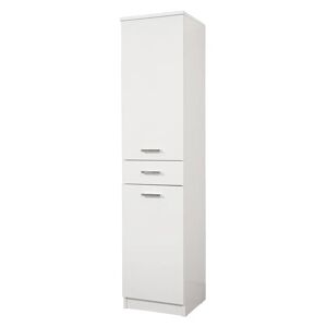 Tecnomat COLONNA SINGOLA LEA IN LEGNO LACCATO BIANCO 2 ANTE 1 CASSETTO 34x34x150 cm (LxPxH)