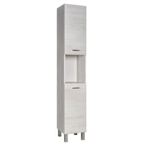 Tecnomat COLONNA LAGUNA E JESS IN TRUCCIOLATO QUERCIA BIANCO2 ANTE E VANO 34x34x183 cm (LxPxH)