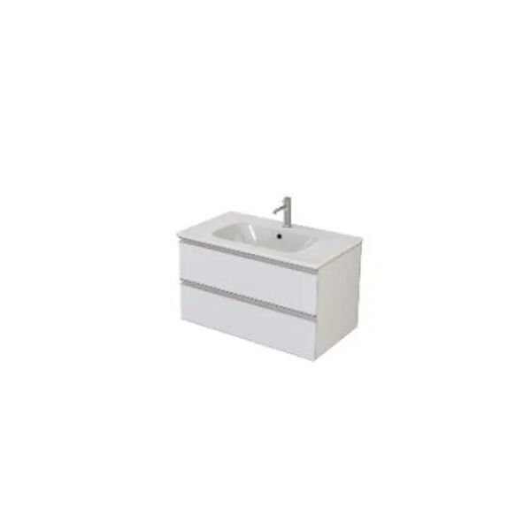 legnox nobu consolle c/lavabo l 60 2 cassetti  bianco codice prod: 5nobk00.068 d 5alllv1.000