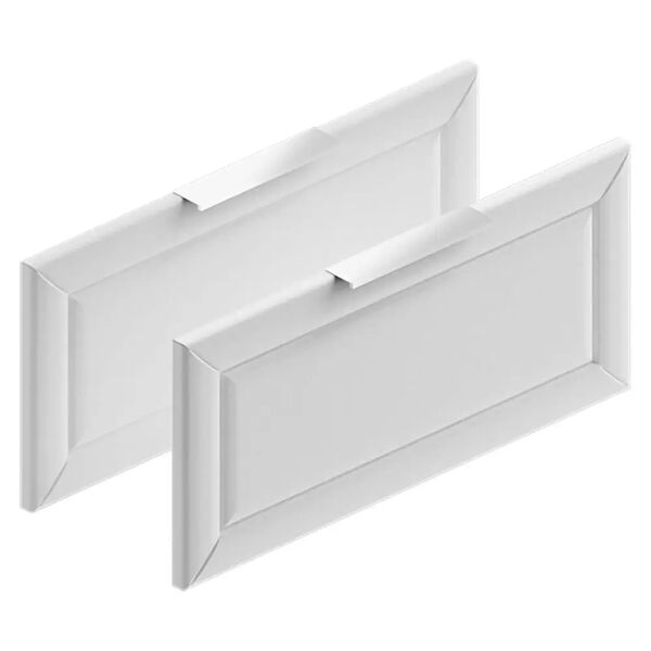 tecnomat coppia di frontali modul in legno palace bianco con maniglia 60x27,3 cm (lxh)