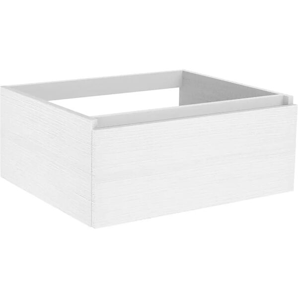 tecnomat base dolomite in legno bianco 1 cassetto 90x25x50 cm (lxhxp) soft close