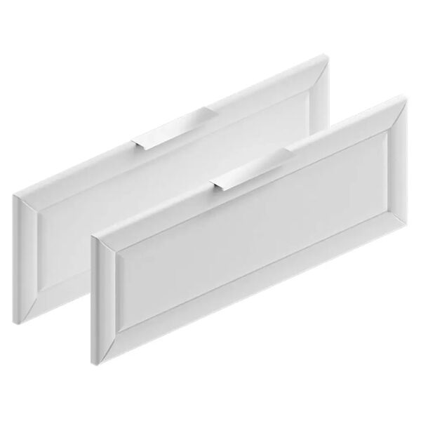 tecnomat coppia di frontali modul in legno palace bianco con maniglia 90x27,3 cm (lxh)