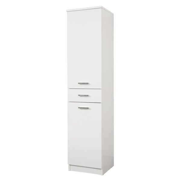 tecnomat colonna singola lea in legno laccato bianco 2 ante 1 cassetto 34x34x150 cm (lxpxh)