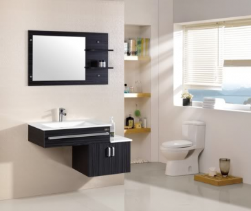 Arredo Casa Facile Mobile Bagno Pensile Nero Da 105 Cm Completo