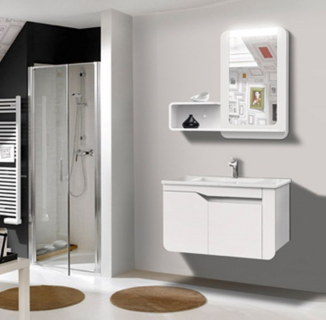 Arredo Casa Facile Mobile Bagno Pensile Bianco Da 80 Cm Completo