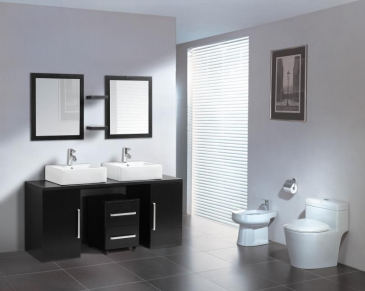 Arredo Casa Facile Mobile Bagno Pensile Wenge&#39; Da 160 Cm Completo Doppio Lavabo