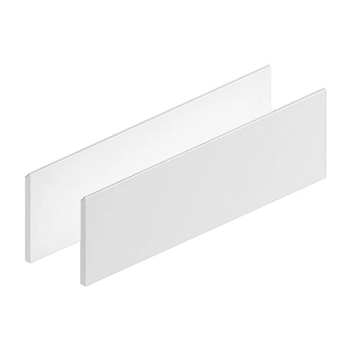 Coppia Di Frontali Modul In Legno Bianco Opaco Con Gola 80x27,2 Cm (Lxh)