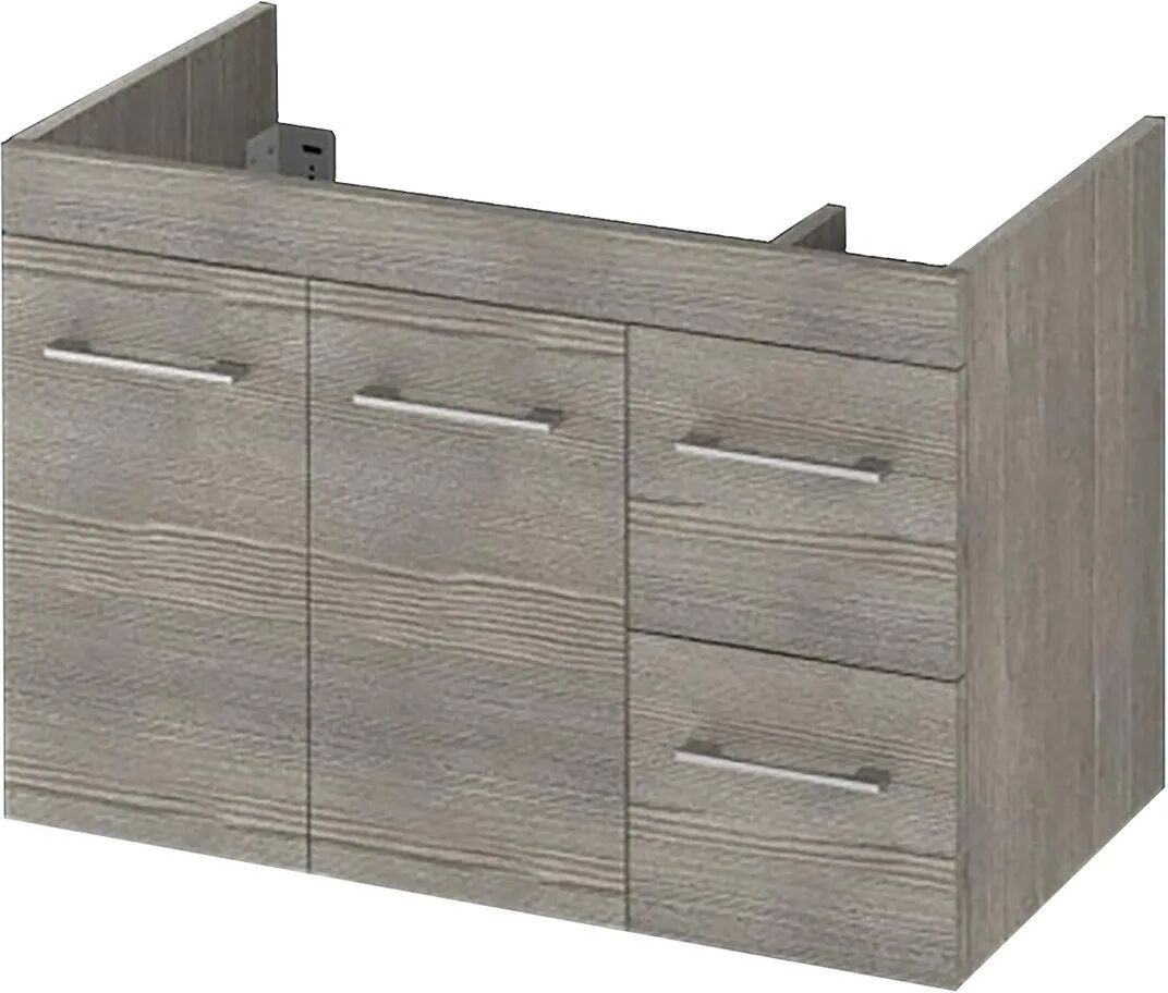 Base Portalavabo Louis Larix 2 Ante 2 Cassetti 83x55x45 Cm (Lxhxp)