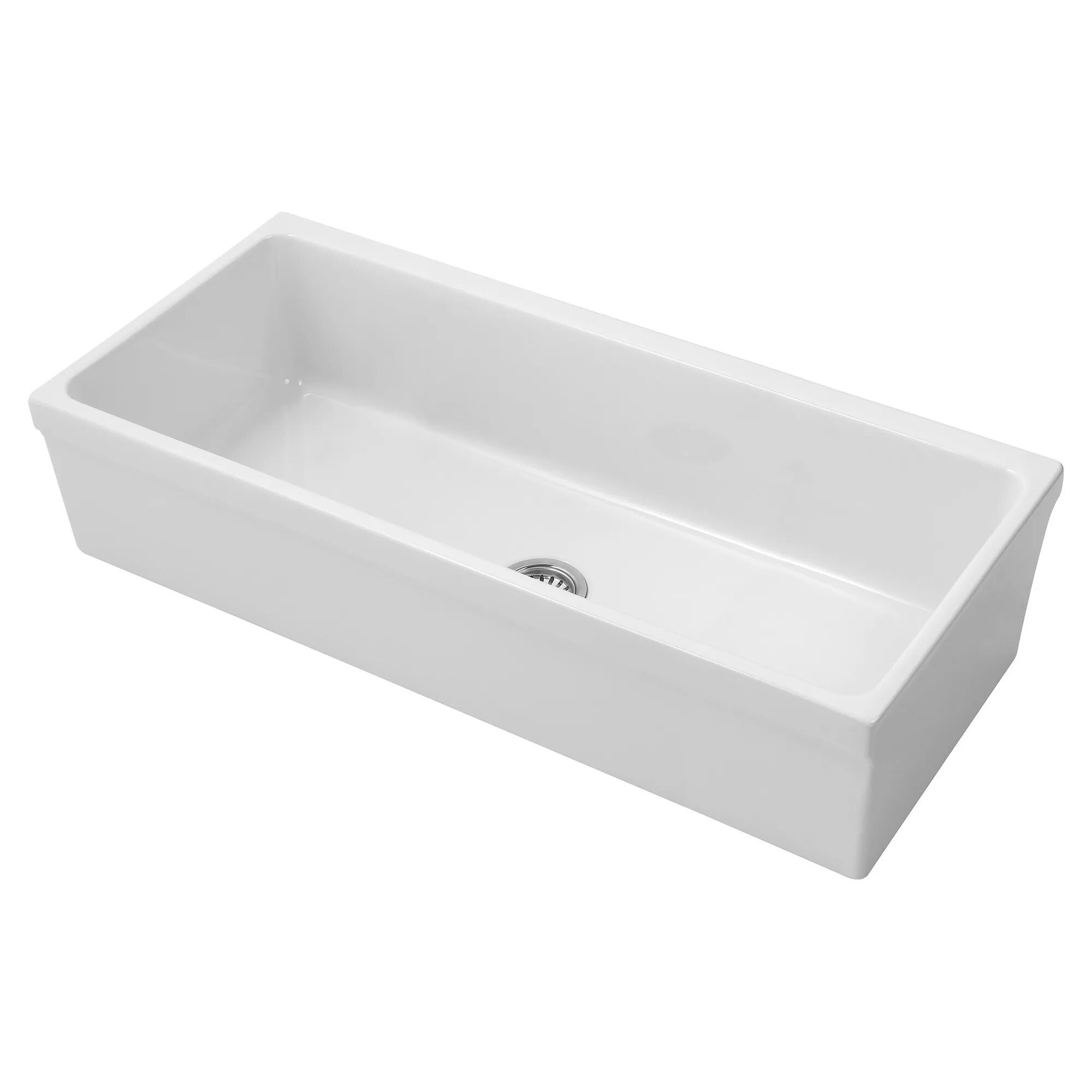 Simas LAVABO A CANALE  L120xP45xH20 cm IN CERAMICA BIANCO