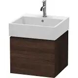 Duravit L-Cube Waschtischunterbau wandhängend mit 1 Auszug 48,4 x 45,9 cm   kastanie dunkel (dekor) LC617405353