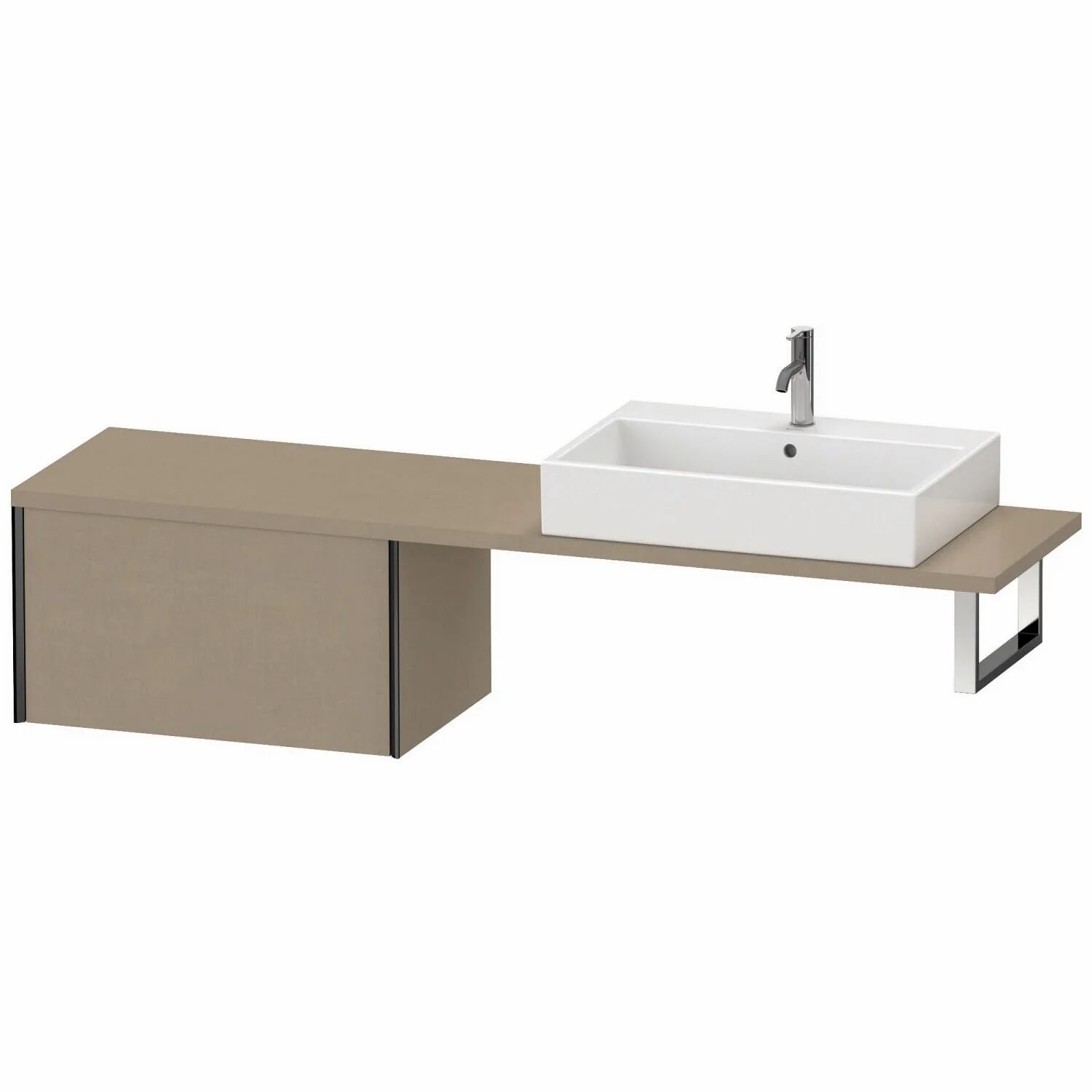 Duravit XViu Unterschrank für Konsole Compact 73,2 x 40 cm, mit 1 Auszug  B: 73,2 T: 47,8 H: 40 cm leinen (dekor) XV59430B275