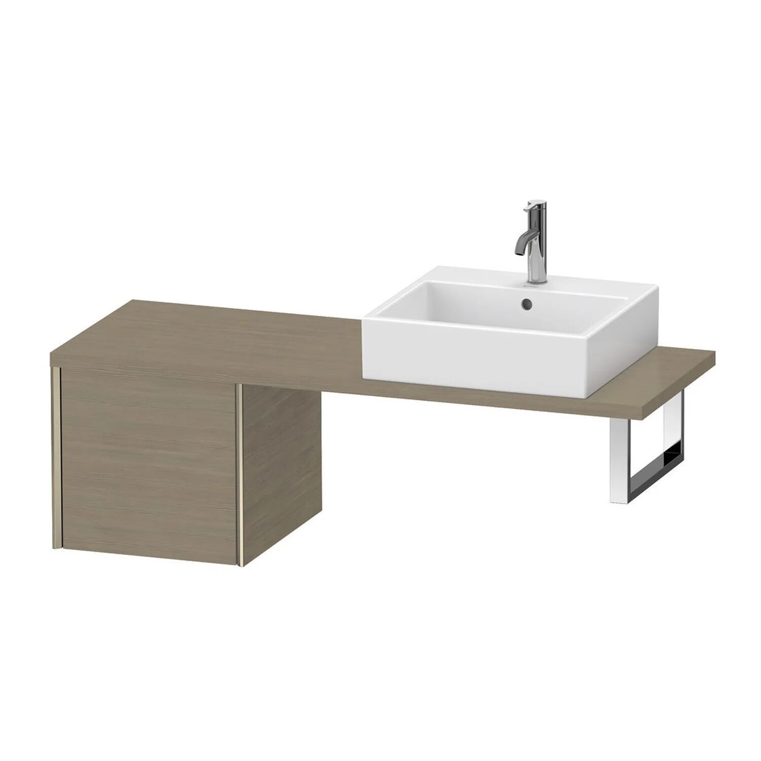 Duravit XViu Unterschrank für Konsole Compact 43,2 x 40 cm, mit 1 Auszug  B: 43,2 T: 47,8 H: 40 cm eiche terra (dekor) XV59210B135