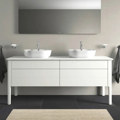 Duravit Luv washbasin pedestal standing 178.3 x 74.3 cm for 2 washbasins LU9567B3636