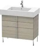 Duravit Vero Waschtischunterschrank für Vero Waschtisch 85 cm, mit 2 Schubkästen und 1 Auszug Vero B: 80 T: 44,6 H: 58,1 cm pine silver (dekor)