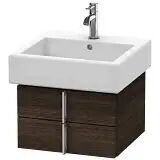 Duravit Vero Waschtischunterschrank für Vero Waschtisch 50 cm, mit 2 Schubkästen Vero B: 45 T: 43,1 H: 29,8 cm kastanie dunkel (dekor) VE620305353