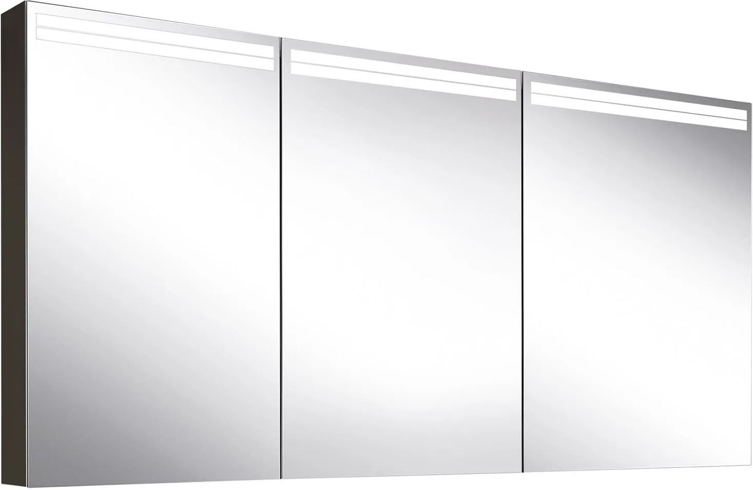 Schneider Aranga Line TW LED Spiegelschrank, ARA 150/3/GT/TW, 150 x 70 cm Aranga Line TW B: 150 H: 70 T: 12 cm aluminium schwarz matt 160.551.02.41