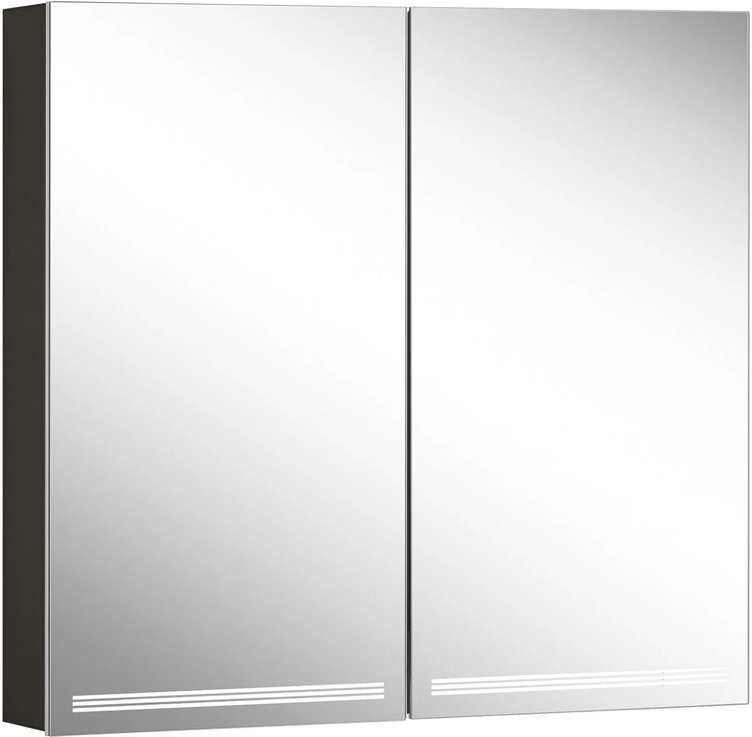 Schneider Grace Line TW Spiegelschrank GRL 80/2/TW, 80 x 70 cm Grace Line TW B: 80 T: 12 H: 70 cm schwarz matt 116.480.02.41