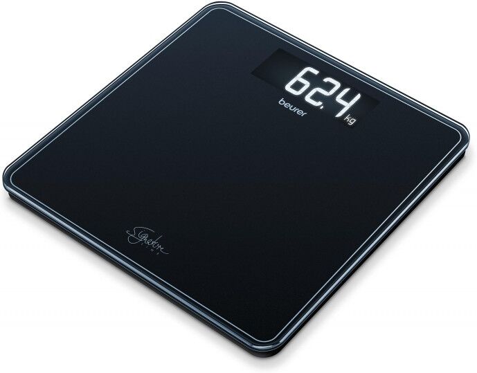 Beurer GS400 Glass Bathroom Scale Black 1 stk Badevekt