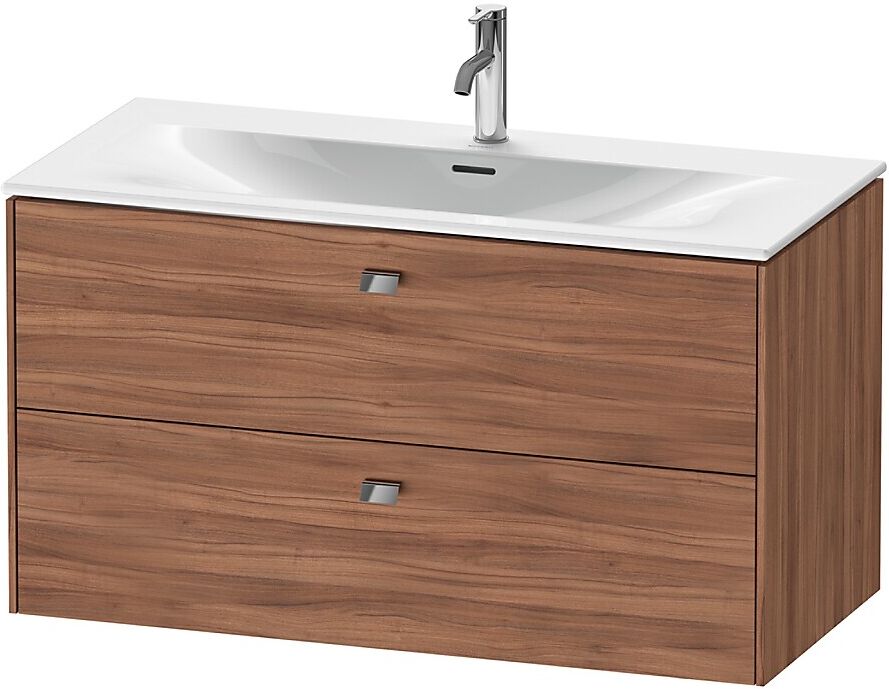 Duravit Brioso Servantskap M/2 Skuffer 1020x555x479 Mm, Krom/valnøtt Natur