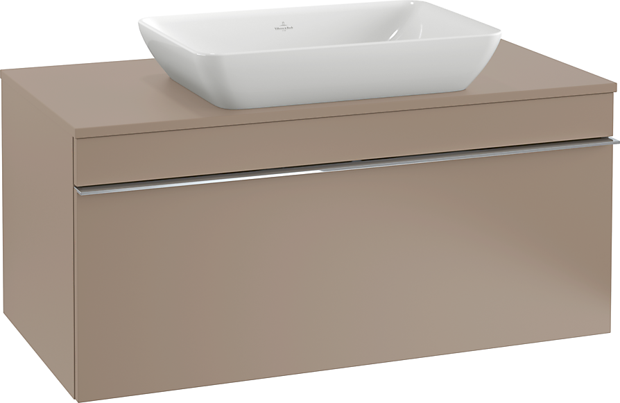 Villeroy & Boch V&b Venticello Servantskap M/1 Skuff 757x436x502 Mm, Hvit Trestruktur/hvit