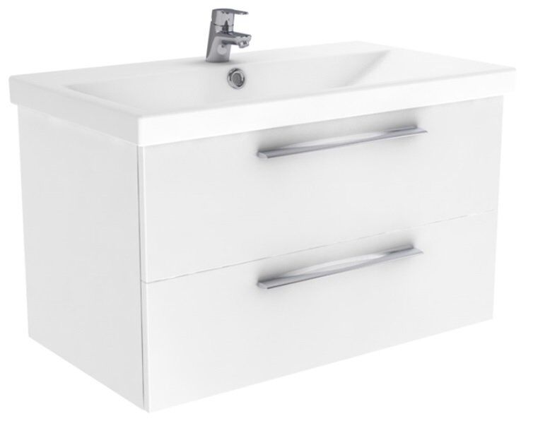 New Trendy Notti szafka umywalkowa 80 cm biały połysk ML-9080