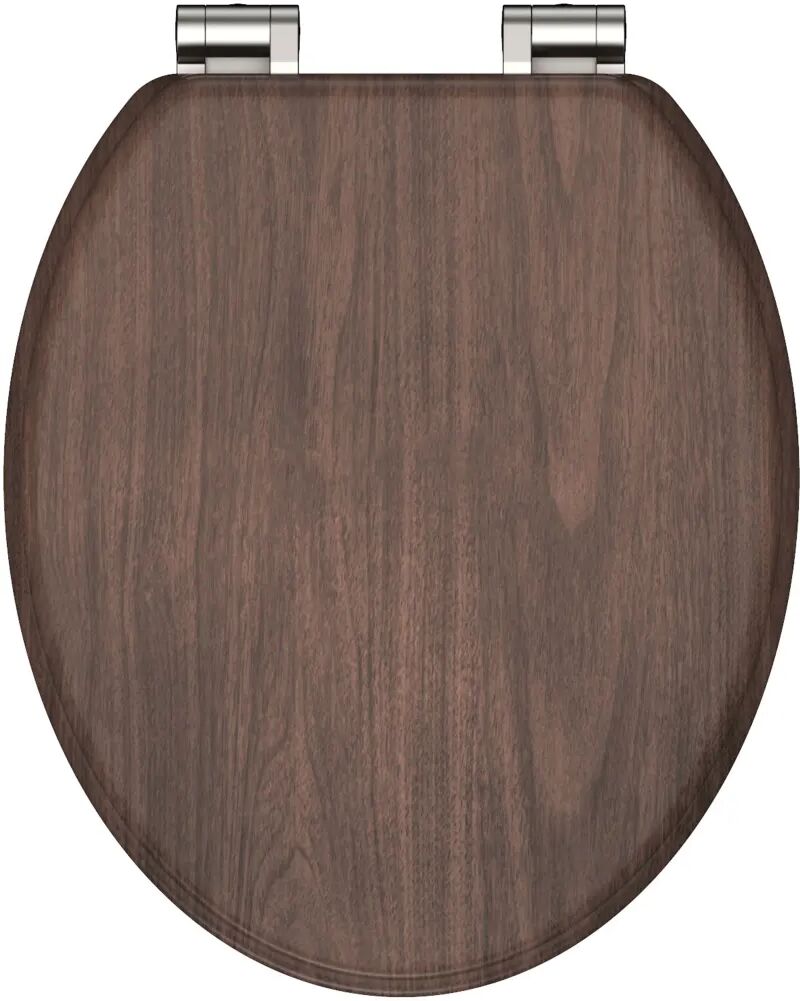 SCHÜTTE WC sedadlo s pomalým zatváraním DARK WOOD MDF