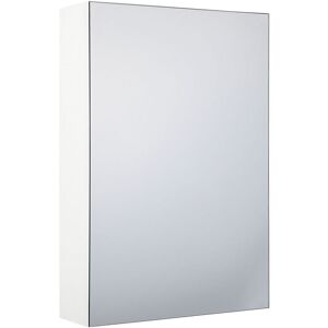 BELIANI Modern Minimalist Wall Mirror Cabinet White Storage Cupboard Primavera