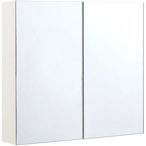 BELIANI Hanging Wall Mirror 2 Door Cabinet 2 Shelves Storage Cupboard 80x70 cm Navarra