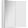 Ebern Designs Haadia 600mm H Framed Medicine Cabinet with Fixed Shelves white 60.0 H x 60.0 W x 16.0 D cm