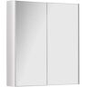 Ebern Designs Haadia 600mm H Framed Medicine Cabinet with Fixed Shelves white 60.0 H x 50.0 W x 16.0 D cm