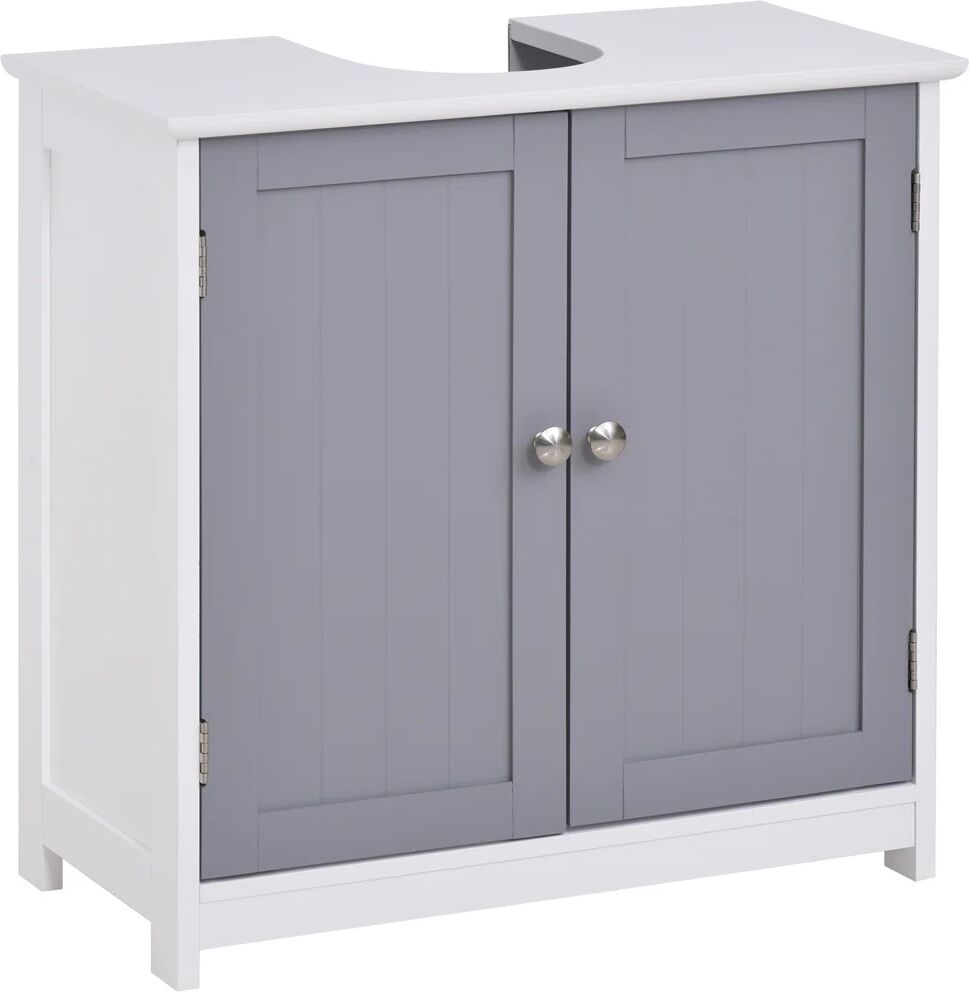 Photos - Other sanitary accessories August Grove Aguiar 60cm x 60cm Free Standing Cabinet brown/gray 60.0 H x