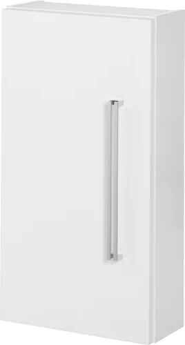 Fackelmann Lugano / Como 35cm x 68cm Wall Mounted Cabinet Fackelmann Colour (Front): White, Colour (Body): Glossy white, Orientation: Left-hinged door  - Size: 169cm H X 35cm W X 32cm D