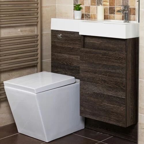 Belfry Bathroom Shaftsbury Vanity Unit Cloakroom Suite Belfry Bathroom Base Finish: Dark Oak  - Size: 48cm H X 80cm W X 36cm D