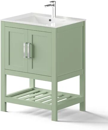 Brayden Studio Shackleford 600mm Free-standing Single Vanity Unit Brayden Studio Vanity Unit Colour: Mink