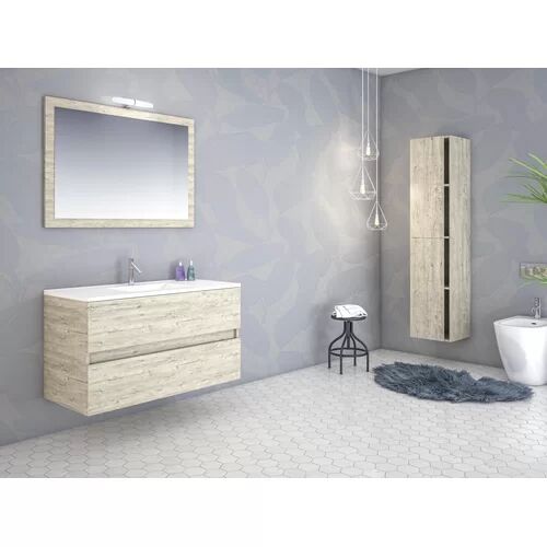 17 Stories Amabile 800mm Wall Hung Single Vanity 17 Stories 70 cm H x 45.7 cm W