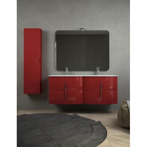 Belfry Bathroom Aaralyn 138mm Vanity & Mirror Set Belfry Bathroom  - Size: 15cm H X 38cm W X 35cm D