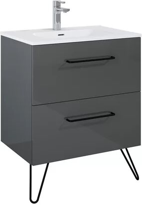 Latitude Run Annica 708mm Free-standing Single Vanity Unit Latitude Run  - Size: 23cm H X 23cm W X 10cm D