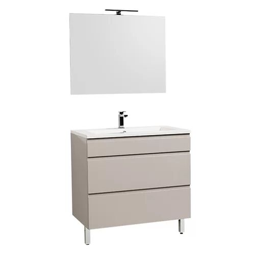 Ebern Designs Gammon 900mm Free-standing Single Vanity Unit Ebern Designs Vanity Base Colour: Moonlight Grey 66cm H x 46cm W