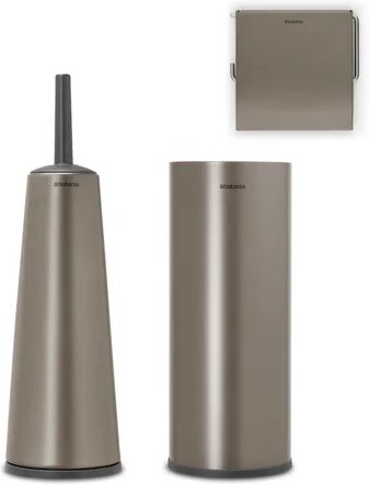 Brabantia Accessory Set Free-Standing Toilet Roll & Brush Holder Brabantia Finish: Platinum  - Size: Extra Large