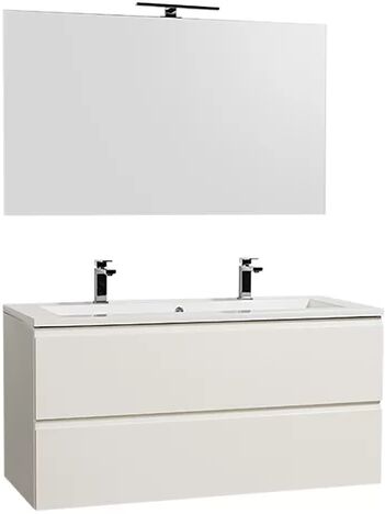 Ebern Designs Gammon 1200mm Wall Hung Double Vanity Unit Ebern Designs Vanity Base Colour: Silk White