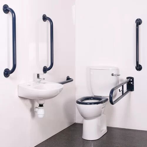 Bristan DocM WC Bath Suite Bristan Finish: Blue  - Size: 14cm H X 5cm W X 12cm D